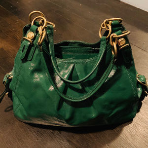 COACH Mia MAGGIE Madison GREEN Hobo bag purse M